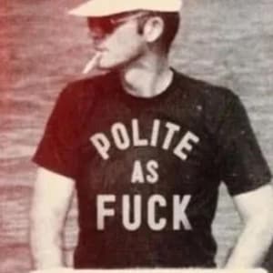 Polite As F*ck Unisex t-shirt, Hunter S. Thompson and Bill Murray