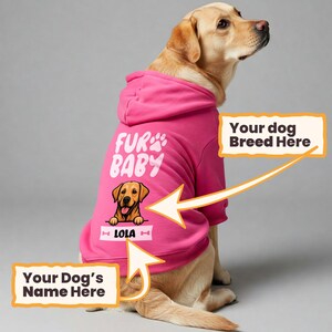Suéter personalizado para perro: nombre personalizado y diseño de raza de dibujos animados. ¡Un regalo genial!