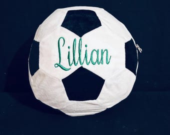Balón de fútbol de peluche personalizado