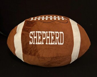 Personalized stuffed football