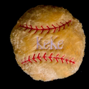 Personalized stuffed basketball
