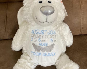 Personlig björn med änglavingar