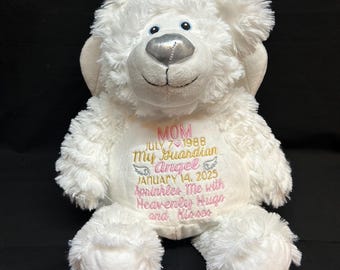 Personlig björn med änglavingar