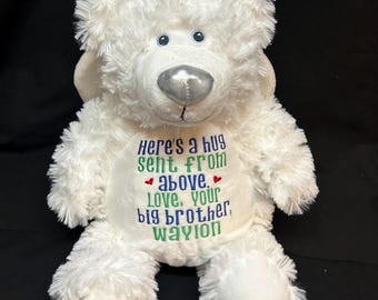 Personlig björn med änglavingar