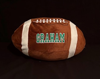 Personalized stuffed football