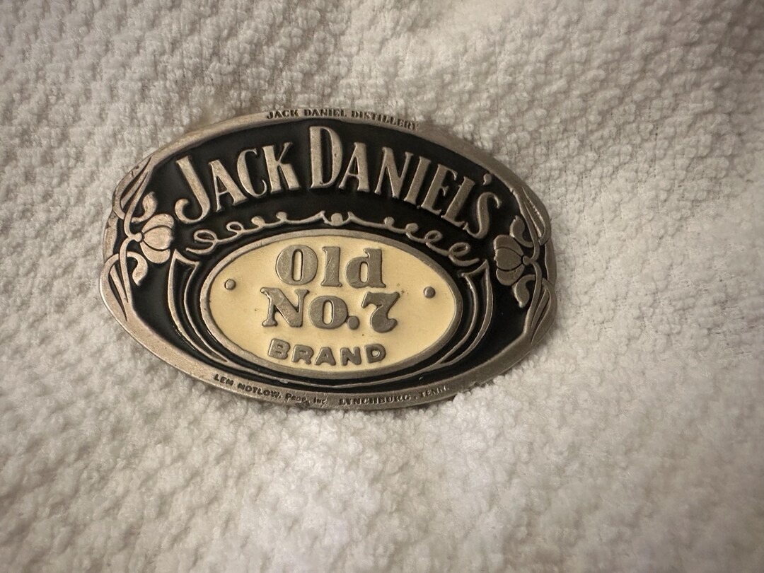 Officially licensed Jack Daniels Western Belt Buckle in Oval Shape