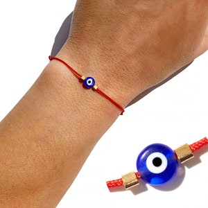 Bracelet mauvais œil femme bijoux mauvais œil femme Bracelet ficelle rouge Bracelet Mal De Ojo Bracelet amitié Bracelet rouge protection porte-bonheur