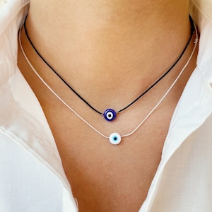 Evil Eye Necklace, Evil Eye Choker Evil Eye Pendant Handmade Jewelry Necklace Nazar Necklace Evil Eye Protection Necklace Spiritual Necklace
