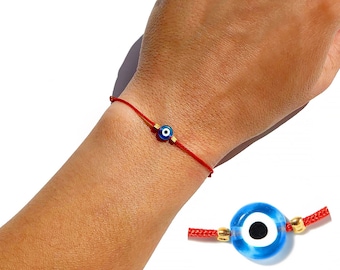 Evil Eye Bracelet Red String Evil Eye Jewelry Women Mal De Ojo Bracelet Friendship Protection Bracelet Red Ribbon Bracelet