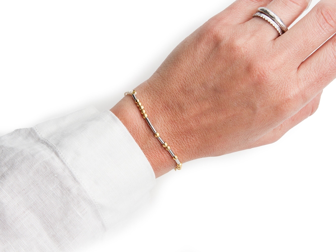 Custom Morse Code Bracelet