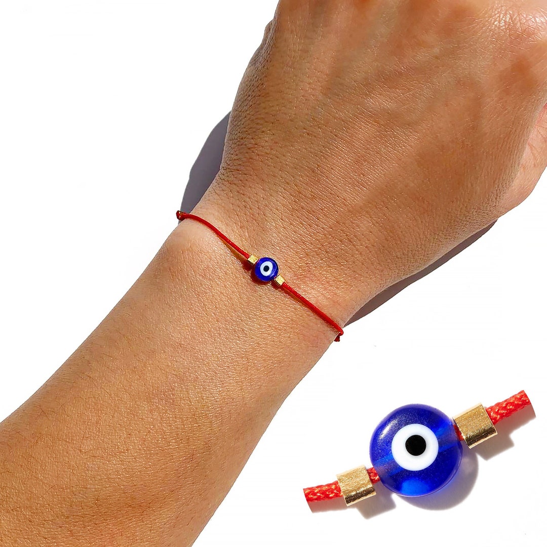 Pulsera Roja Proteccion del Mal de Ojo Buena Suerte Ajustable Hamsa Ojo  Turco US