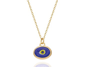 Gold Evil Eye Necklace