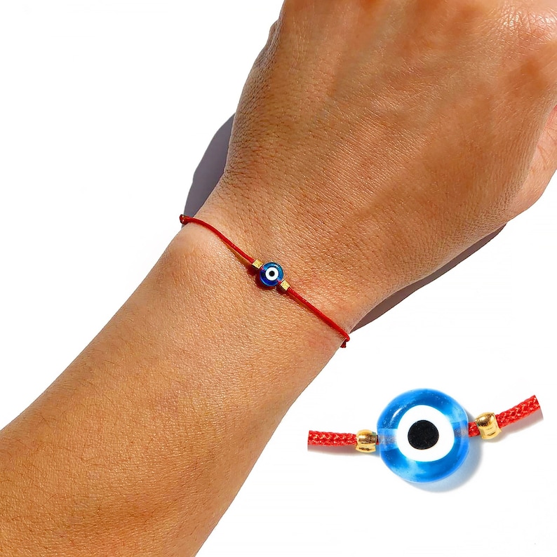 Evil Eye Bracelet Red String Evil Eye Jewelry Women Mal De Ojo Bracelet Friendship Protection Bracelet Red Ribbon Bracelet