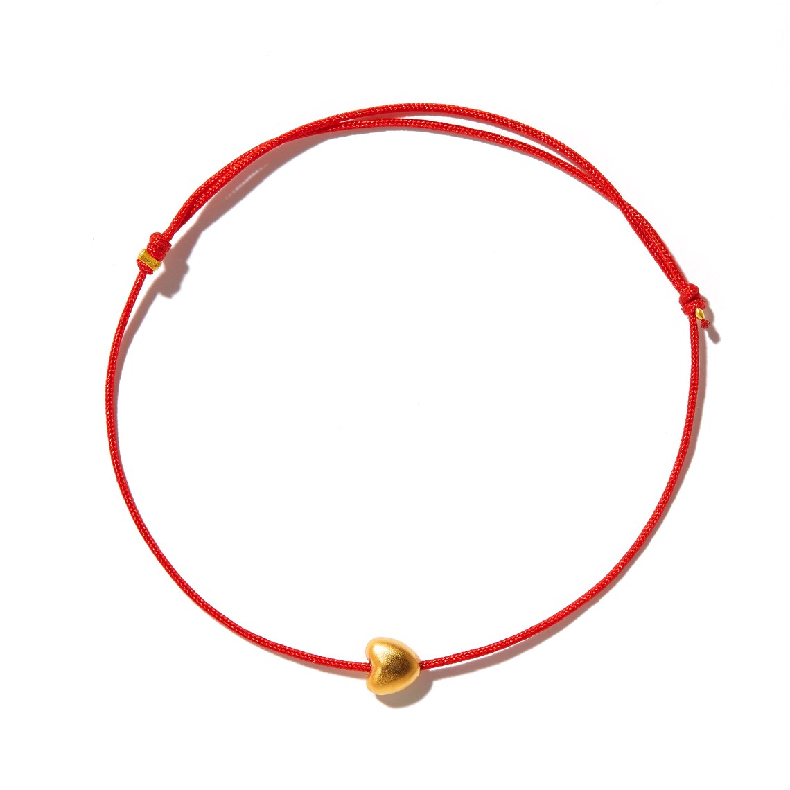 Red String Bracelet Heart Bracelet Friendship Bracelet Etsy