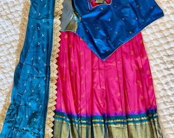 Pink Half Saree Set