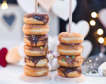 QTY 1- Doughnut Stands, Wedding Donut Stands, Doughnut holder, Donut Stand, Doughnut Party, Doughnut Wall, Breakfast Bar, Donuts and Diapers
