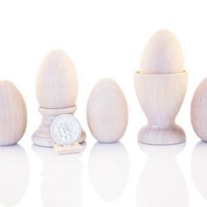 QTY 1- Wood Egg Cup Holder,  Baseball Display, Wood Cup Holder, Easter Egg Display Holder, Unfinished Wood Egg Holder, Wooden Stand for Egg