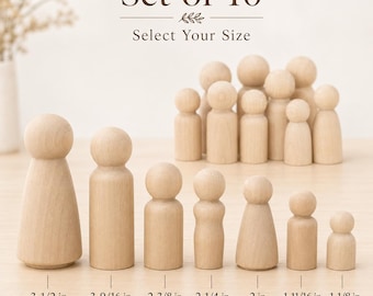Figuras de madera para tartas, figuras de madera para niños, manualidades de madera, muñecos de madera para pintar, decoración de fiestas, juego de 10