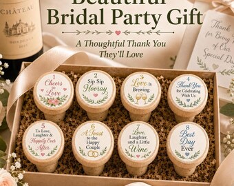 Bridal Shower Party Gifts Wedding Wine Stopper Favor Engagement Party Present Wine Reception Guest Present Bride Gifts Wine Bottle Stopper