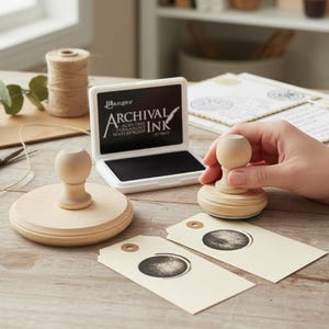 Mount for Stamp Blank Large Rubber Stamp Block Add Your Own Stamp Wood Handle Stamp DIY Stamp Mount Handle Pottery Molds Press Plates Forms
