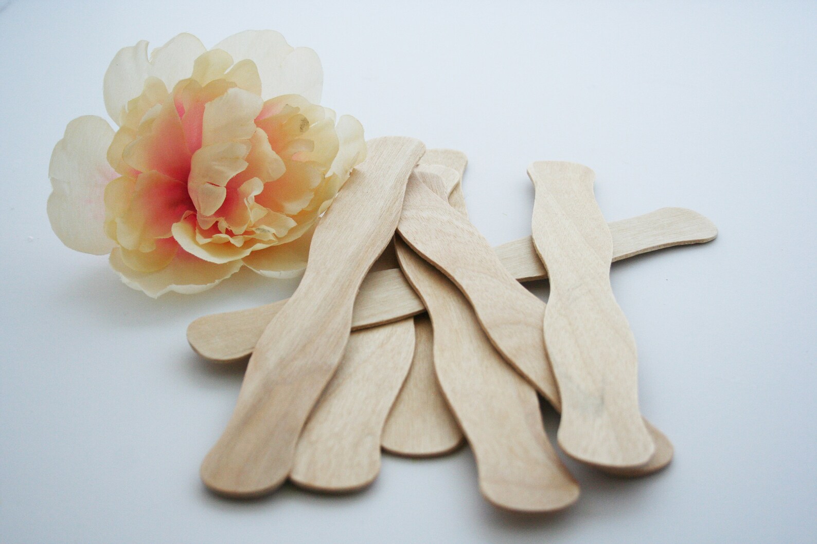 100 8 Fan Sticks Paddle Fan Stick Wooden Fan Handle Etsy