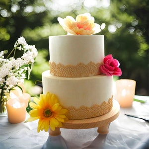 8&quot; 10&quot; 12&quot; 14&quot; 16&quot;  Handmade Cake Stands Donut Platter Plant Stand, Cupcake Stand, Wedding Cake Stand, Circle Round Cake Stands