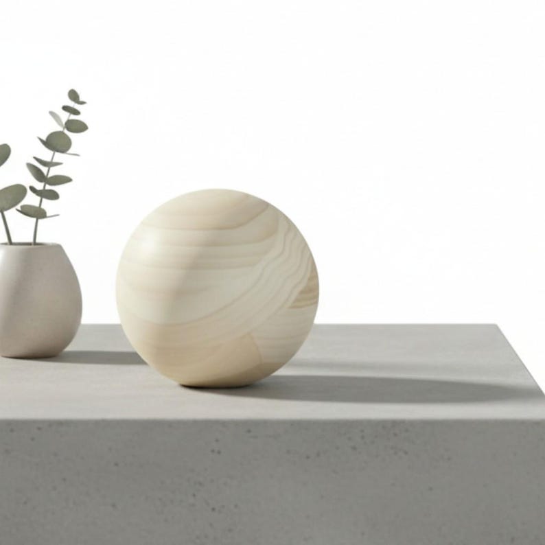 5" Maple Wood Balls Large Wooden Balls Game Pieces Craft Ball Solar System Large Wooden Balls Large Ball for DIY Crafts Sphere Bocce Balls image 16