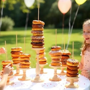 Donut Stand Handmade Doughnut Stands Wedding Doughnut holder Donut Stand Doughnut Party Doughnut WallBreakfast Bar Bagel Stand