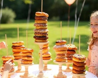 Donut Stand Handmade Doughnut Stands Wedding Doughnut holder Donut Stand Doughnut Party Doughnut WallBreakfast Bar Bagel Stand