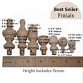 Wood Finials Jar Tops Wood Finials Small Finials Curtain Ends Curtain Rods Decorative Finials Chair Finials Bed Post Craft Parts DIY
