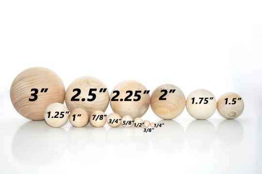 122 Pieces round Wood Balls Unfinished Wooden Balls Natural Craft Ball –  WoodArtSupply