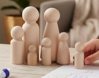 Muñecos de madera de clavija, novios, adorno rústico para pastel de bodas, muñecos de madera de clavija, muñecas Waldorf para niños, manualidades, pintura, figuras de muñecas, manualidades para niños