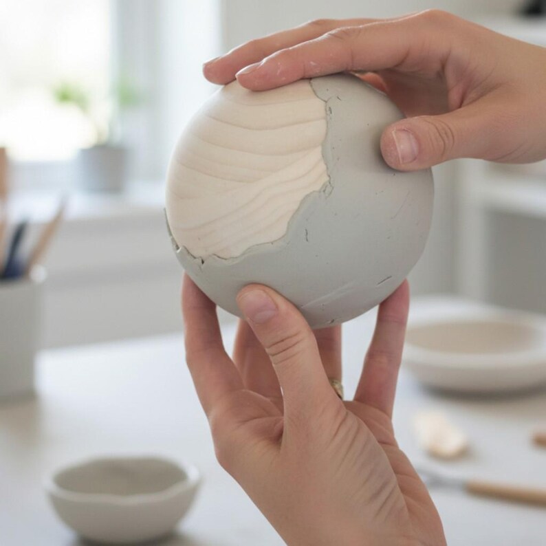 5" Maple Wood Balls Large Wooden Balls Game Pieces Craft Ball Solar System Large Wooden Balls Large Ball for DIY Crafts Sphere Bocce Balls image 7
