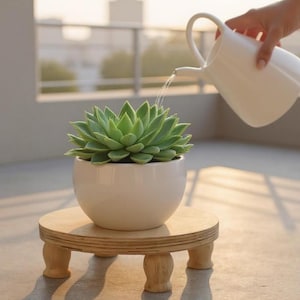 Plant Stand Riser Rustic Home Decor House Warming Gift Houseplant Stand Cake Stand Rustic Cupcake Holder Wedding Cake Stand Dessert Holder