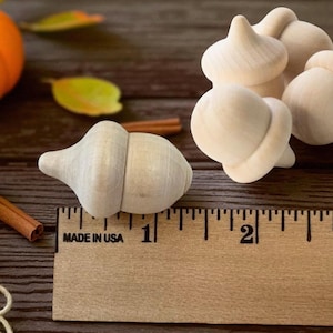 Onafgewerkte houten eikels voor doe-het-zelf knutselen Herfstdecor Kinderen Sorteren en tellen Spelletjes Verf of beits Rustiek Herfst bruiloft accenten