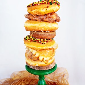 QTY 1 Christmas Themed Donut Stands, Wedding Doughnut Stands, Doughnut Holder, Donut Stand, Doughnut Party, Doughnut Wall, Donut Platter image 5