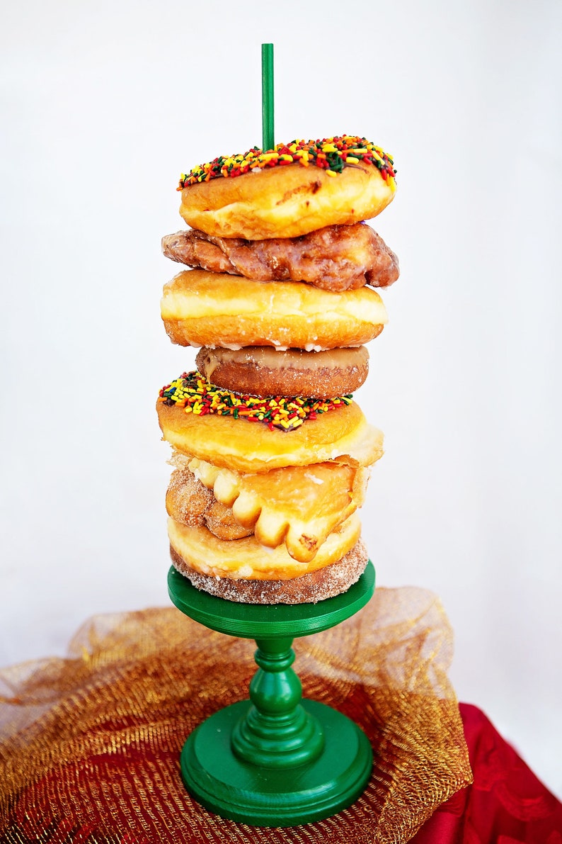 QTY 1 Christmas Themed Donut Stands, Wedding Doughnut Stands, Doughnut Holder, Donut Stand, Doughnut Party, Doughnut Wall, Donut Platter image 5