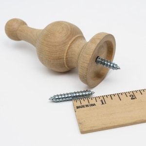 Remates de madera natural para jarrones, adornos decorativos de madera para muebles, remates para barras de cortina, decoración del hogar DIY, piezas decorativas de madera