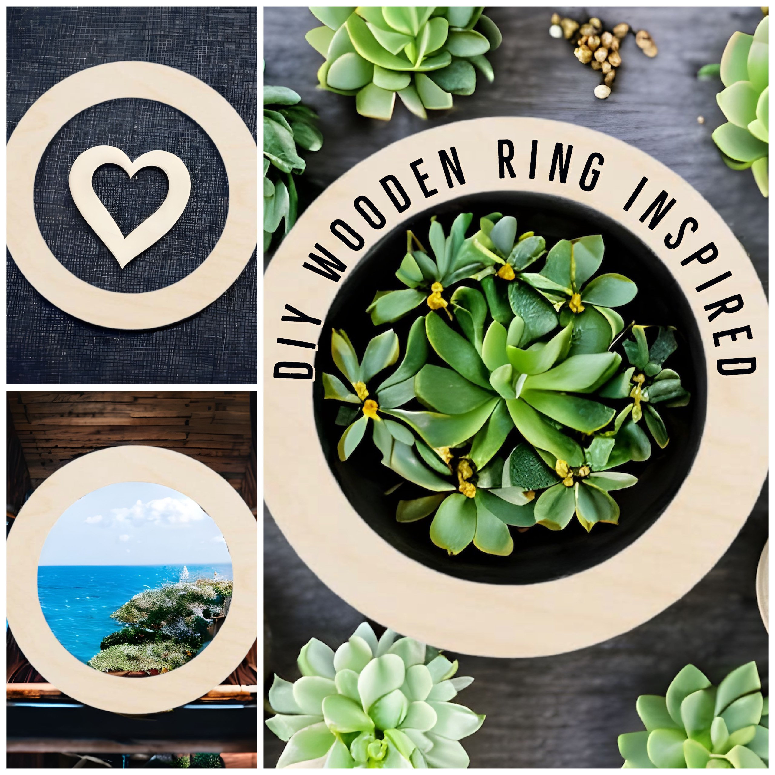 Wooden Ring Cutout - Wood Ring Craft
