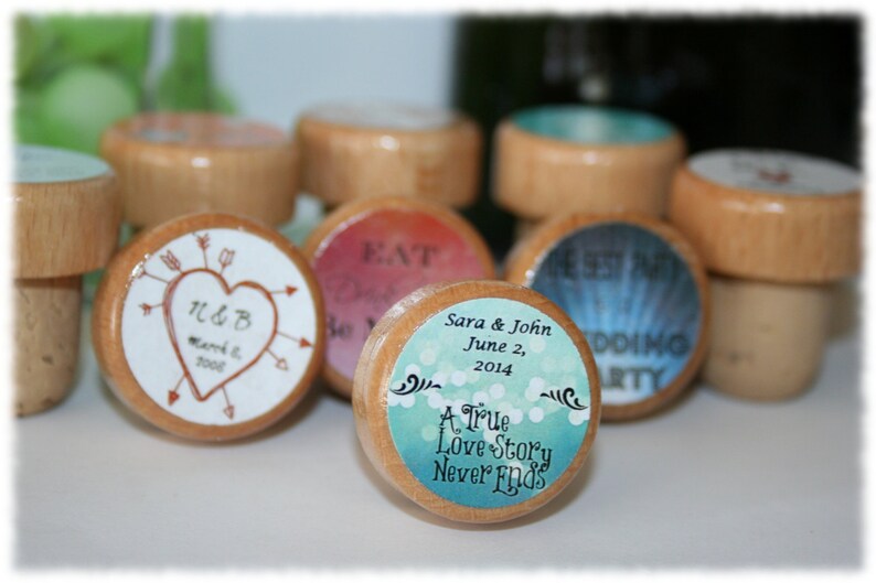 1 Custom Wine Stoppers Your Design Personalized Stopper Etsy