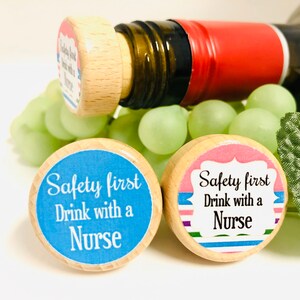Nurse Wine Stopper – Nursing Appreciation Gift RN CNA Gift Labor Delivery Surgery Nurse GiftFunny Wine GiftNurses Call the Shots