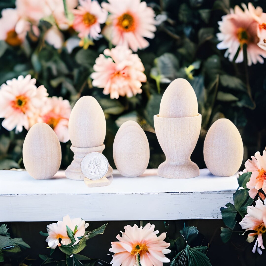 QTY 1 Wood Egg Cup Holder, Baseball Display, Wood Cup Holder, Easter