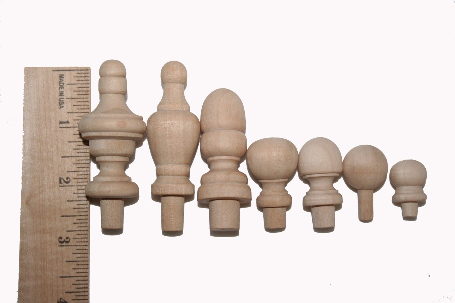 1 Natural Wood Finials Jar Tops Wood Finials Small Etsy Australia