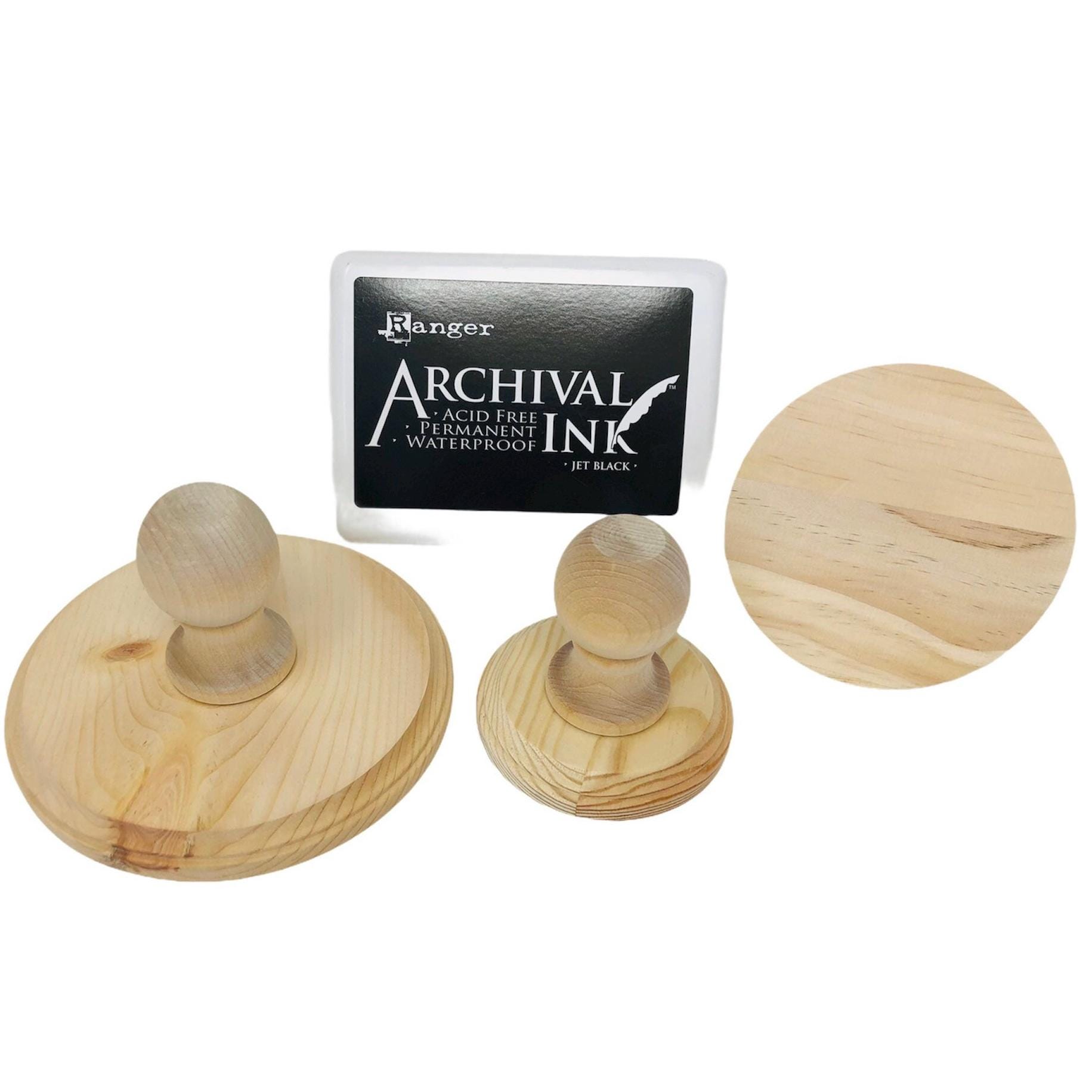 Supporti Legno Timbri 30 Pezzi - Blocchi 40x40mm Per Timbri Fai Da Te - Foto 2