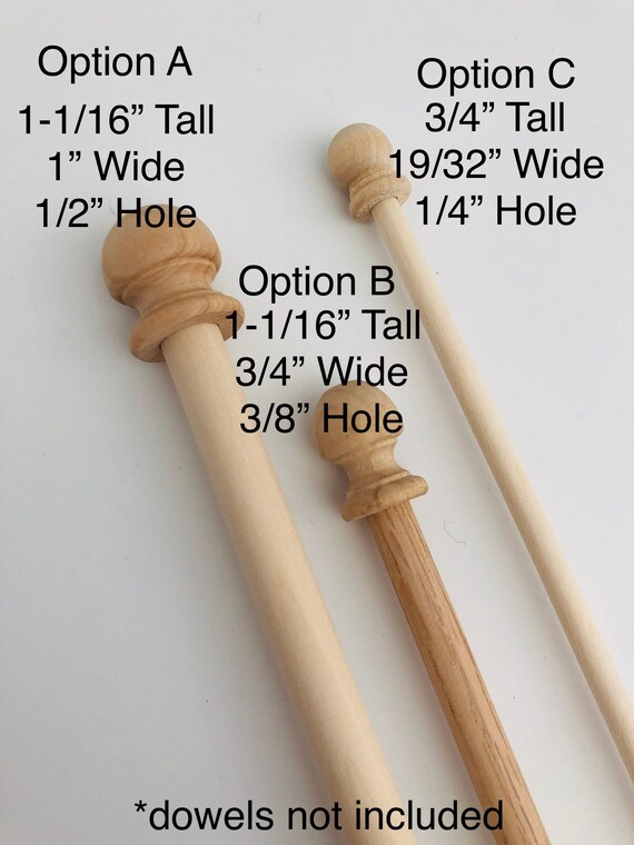 10 Small Wood Finials Jar Tops Wood Finials Curtain Ends Etsy