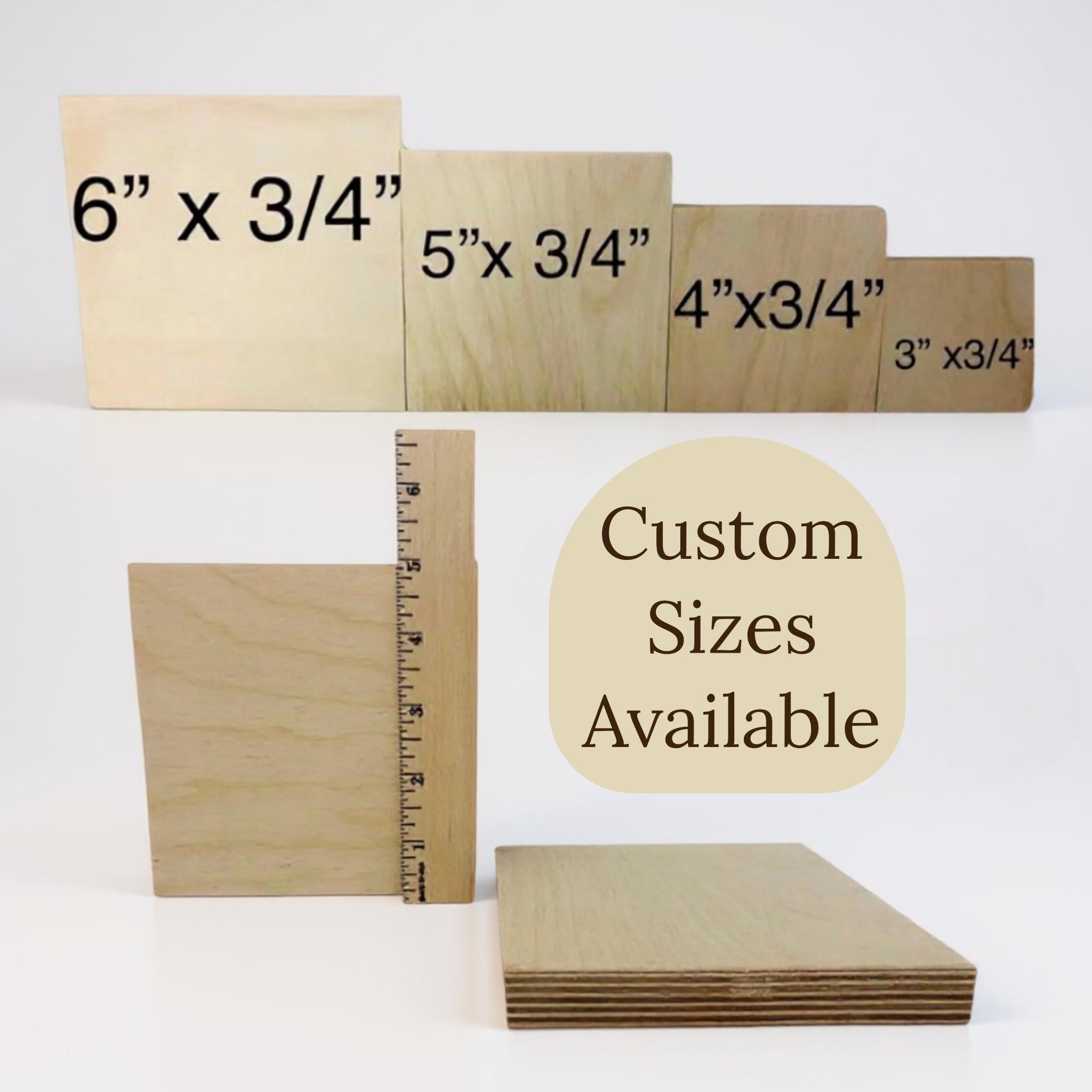 Unfinished Birch Square Wood Squares DIY Scrabble Tiles Letter