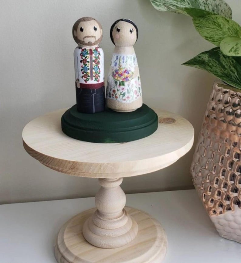 Small Cake Stand One Year Old Pics Cake Smash Birthday Party Cake Stand Modern Farmhouse Riser Home Decor Rustic Wooden Cake Stand for Baby image 3