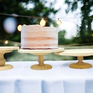 QTY 1 8&quot; 10” 12&quot; Cake Stands Cake Plate Wood Cake Stand Cake Stand Wedding Cake Stands Cake Smash Birthday Cake Stand