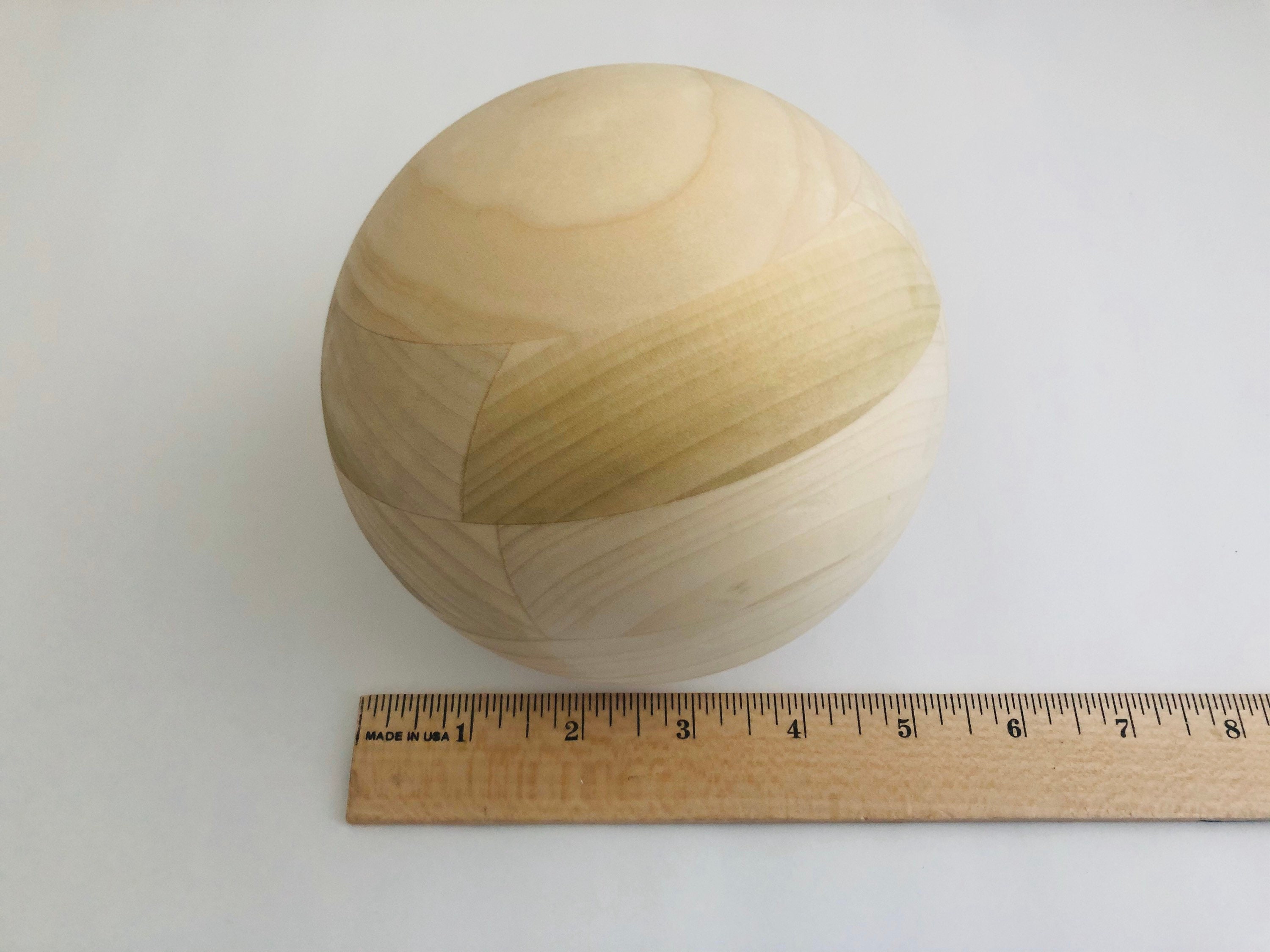 QTY 1- 5″ Maple Wood Balls, Game Balls, Large Wood Balls, Craft