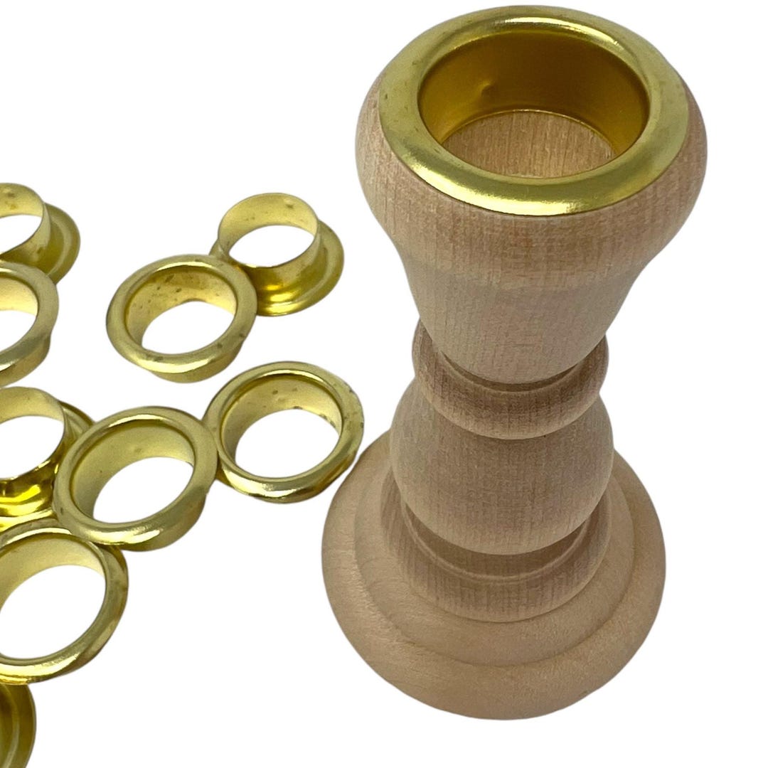 Brass Candle Cup Metal Insert Fits 7/8 Inch Hole Candle Stick Insert ...